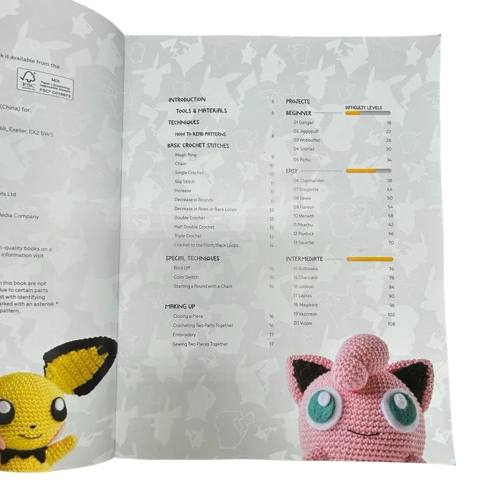 Pokemon Crochet 20 Cute Amigurumi Patterns Sabrina Somers Paperback Book